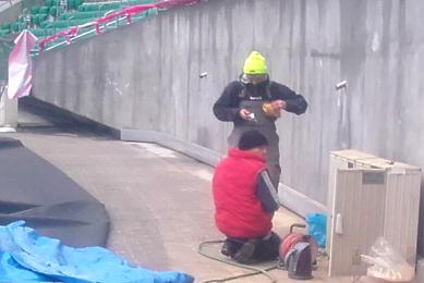 hydropiaskowanie Stadion Miejski Wrocław 4